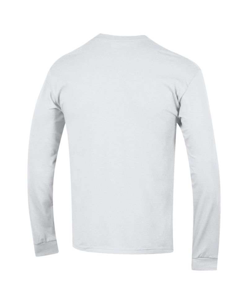 Men's Cardinal Arkansas Razorbacks Arch Over Logo 2-Hit Long Sleeve T-Shirt