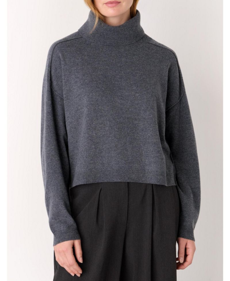 Women's Wool Cowl Neck Knit Sweater