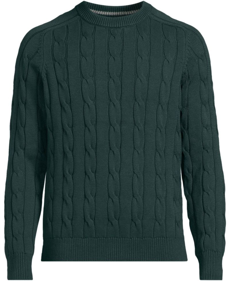 Men's Long Sleeve Drifter Cable Crewneck Sweater