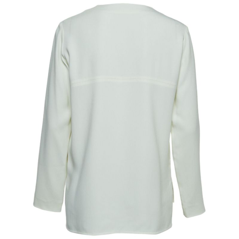 Women's White Crepe Top