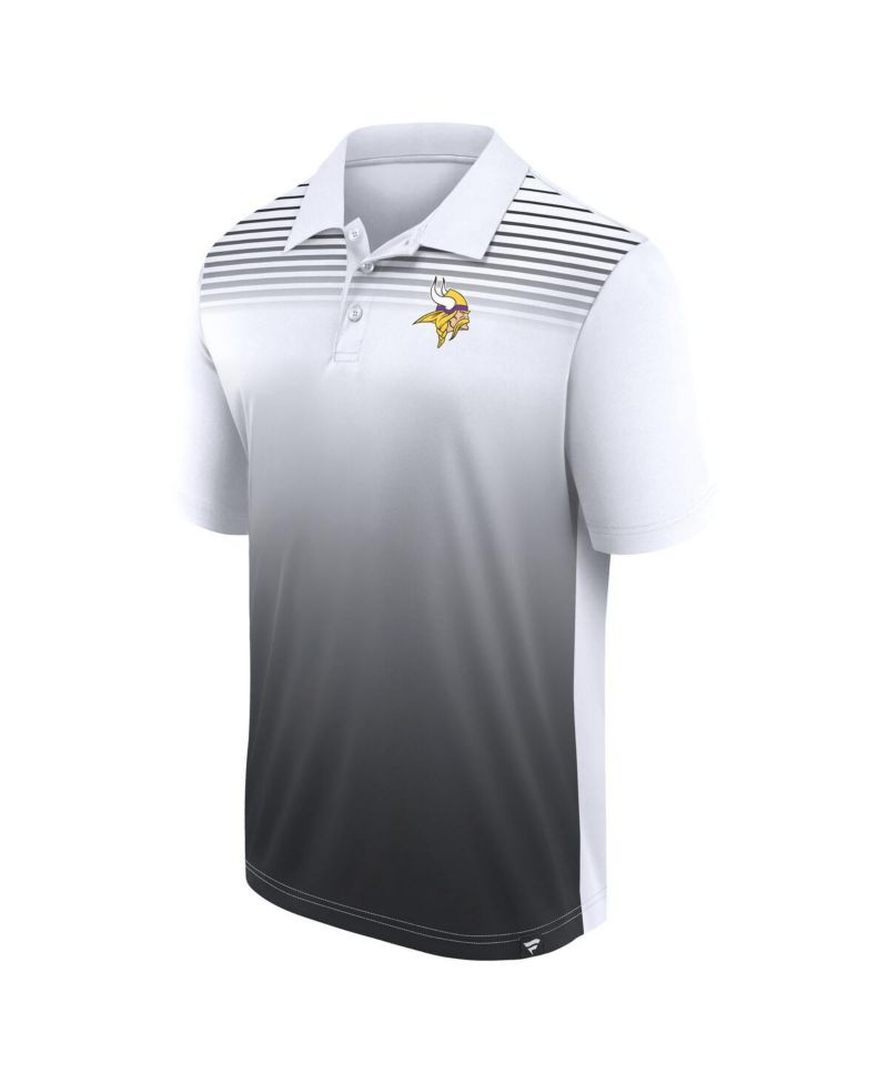 Men's White/Black Minnesota Vikings Sandlot Game Polo Shirt