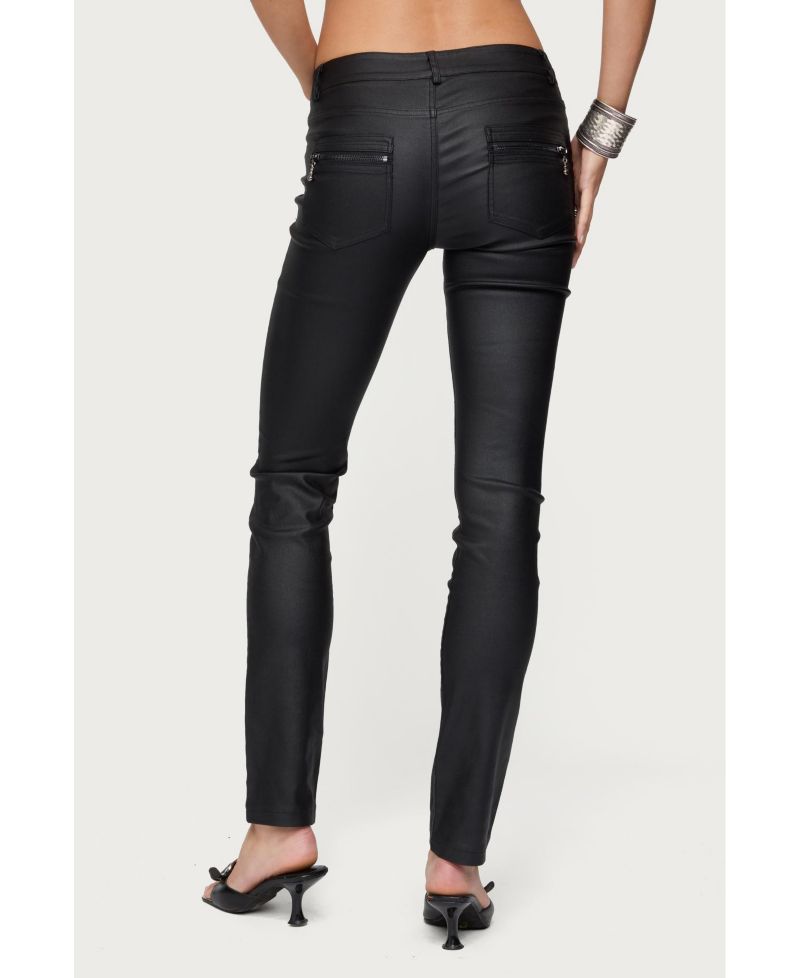 Women's Kaede Faux Leather Skinny Jeans