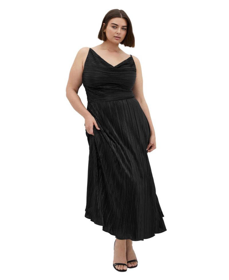 Women's Kamila Cowl Neck Metallic Dress