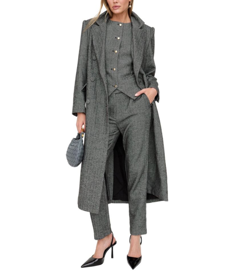 Women's Pandora Tailored Herringbone Print Waistcoat