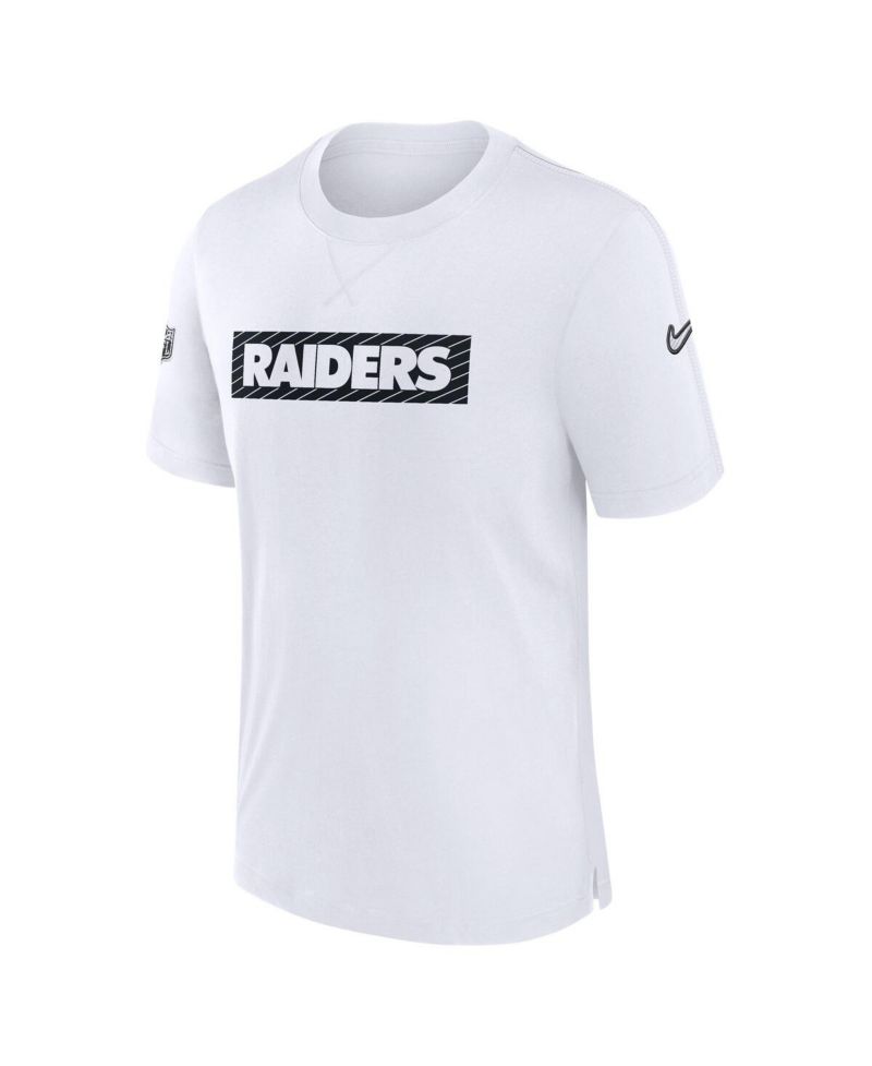 Men's White Las Vegas Raiders Sideline Player Performance T-Shirt