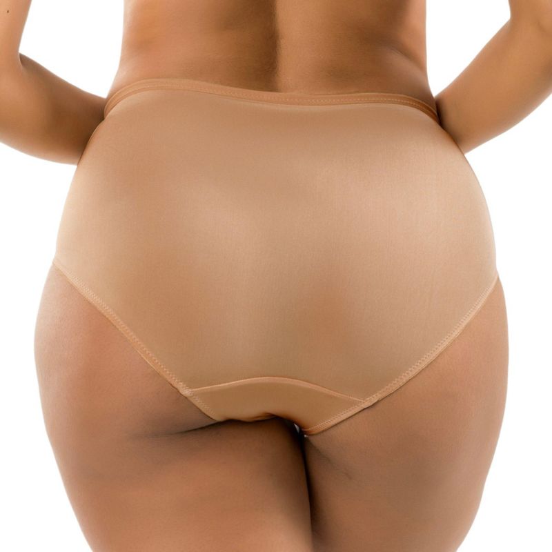 Women's Luxlacy Lace High-Waist Brief With Light Tummy Control And Extra Coverage Panties