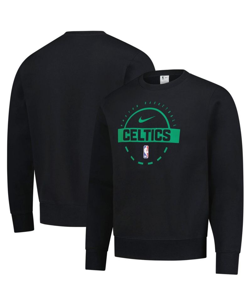 Men's Black Boston Celtics 2025/26 Authentic Practice Club Sweatshirt