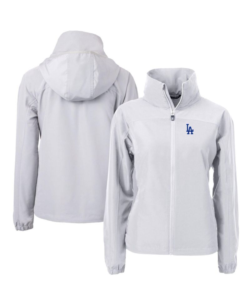 Women's Gray Los Angeles Dodgers Charter Eco Full-Zip Jacket