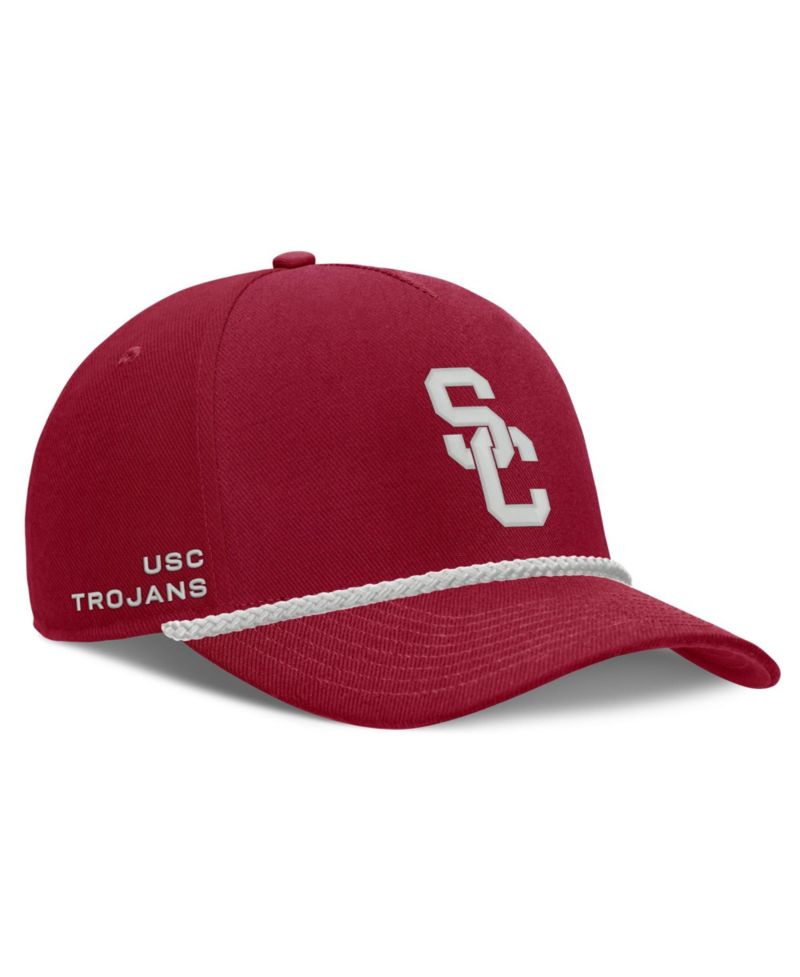 Men's and Women's Crimson USC Trojans Rope Rise Adjustable Hat