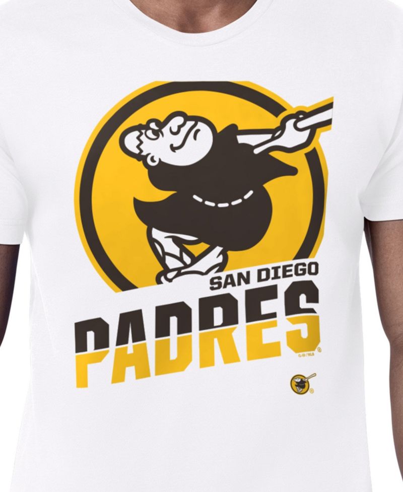Men's White San Diego Padres Logo Zoom T-Shirt