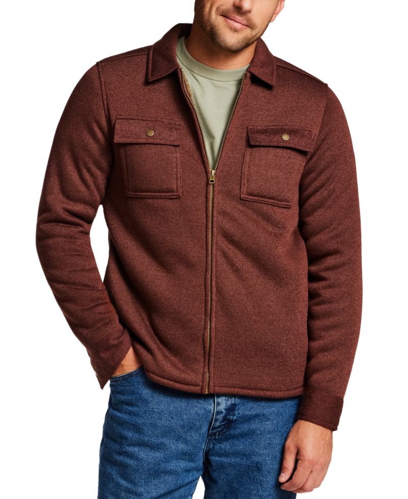 Men's Sherpa Fleece Shirt Jacket