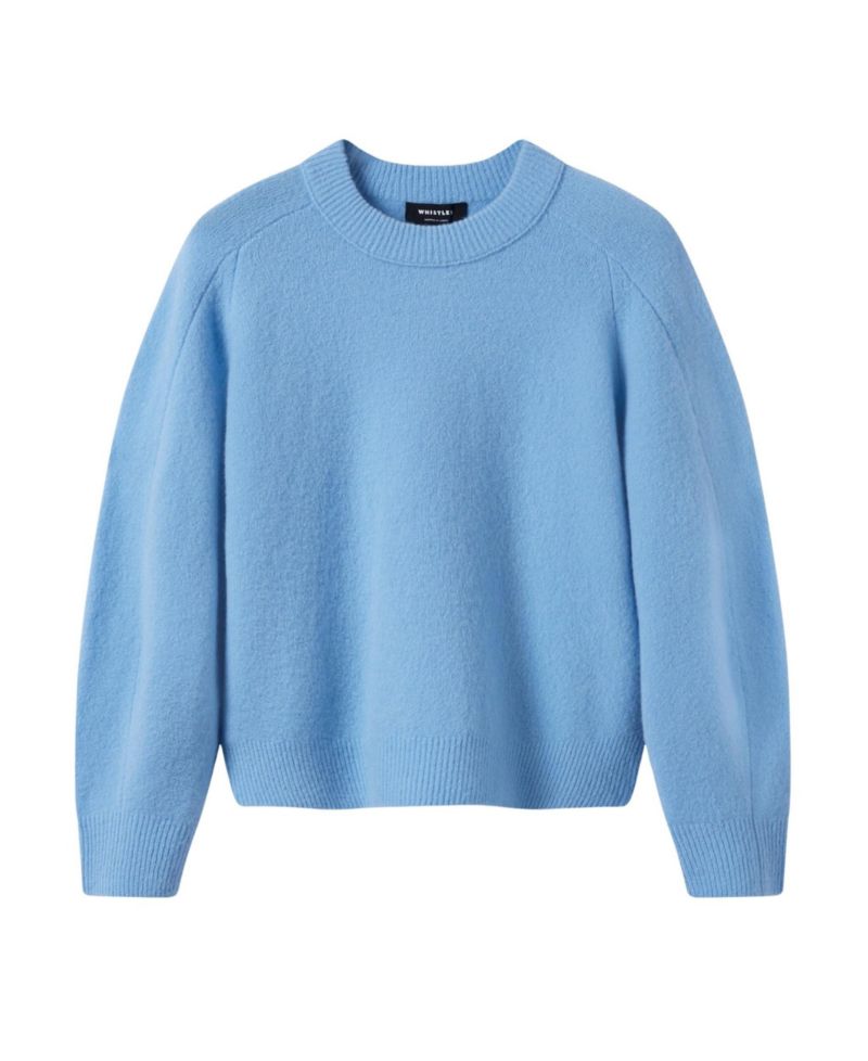 Women's Curved Hem Crewneck Sweater