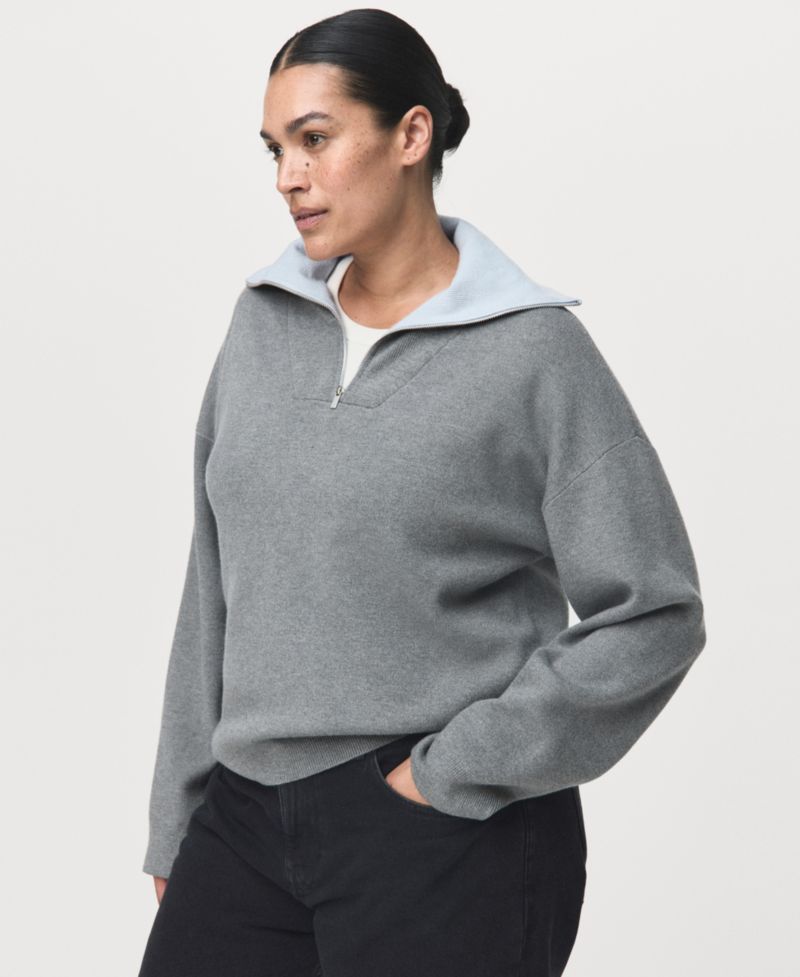 Women's Turtleneck Zip Sweater