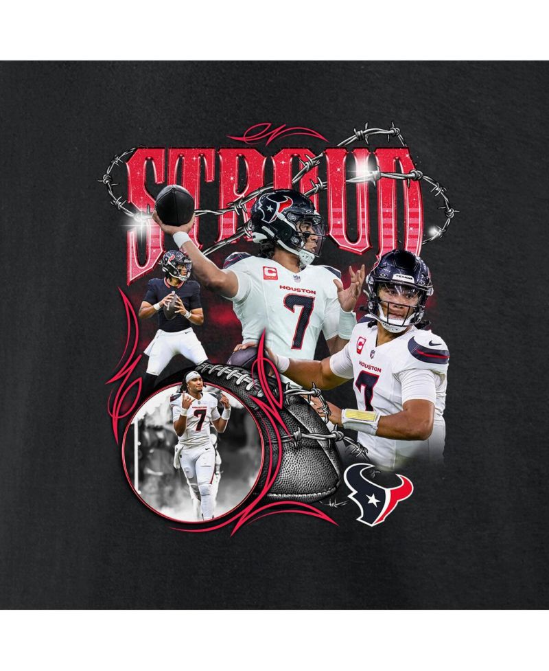Men's C.J. Stroud Black Houston Texans Notorious Player Graphic T-Shirt