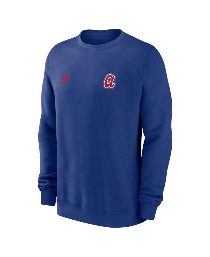 Men's Royal Atlanta Braves Cooperstown Diamond Sweatshirt