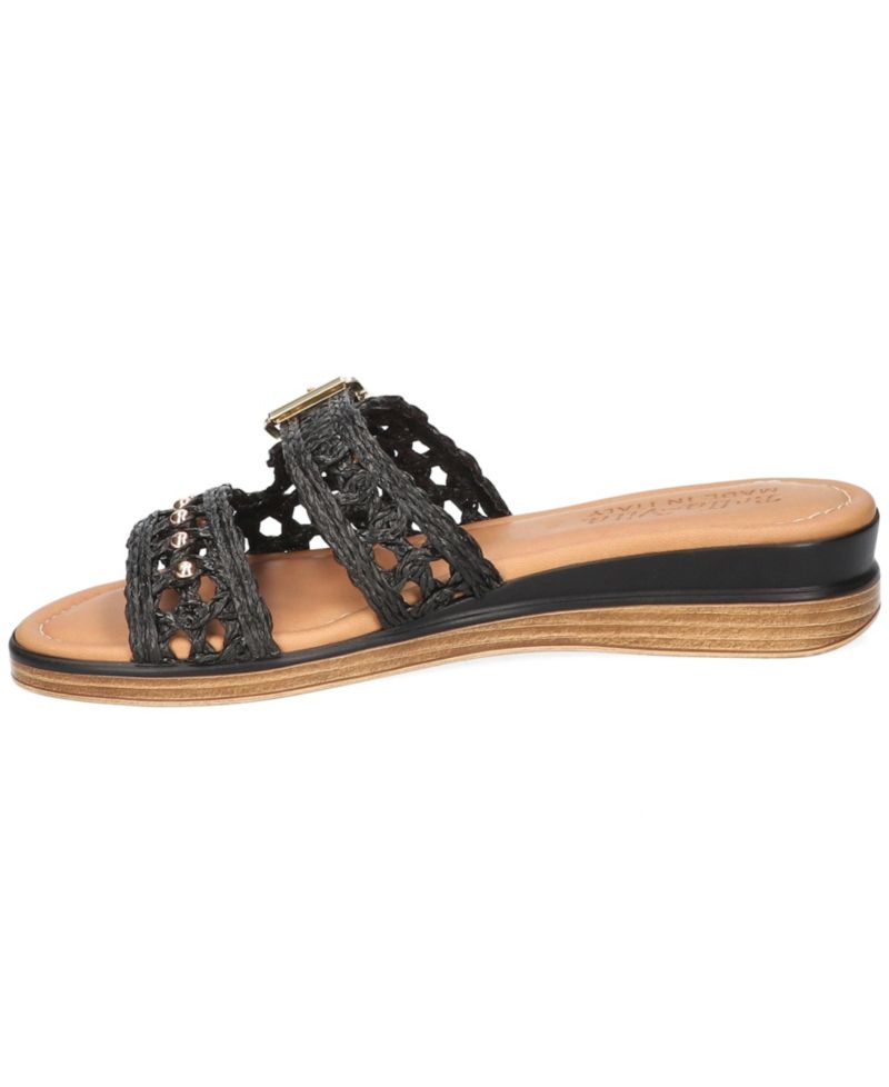 Women's Bar-Italy Slip-On Wedge Sandals