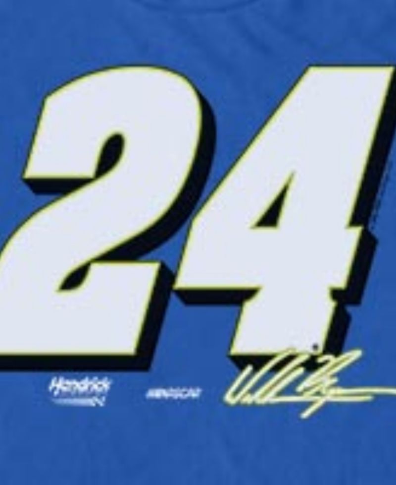 Men's Nascar No. 24 Driver Number Signature Graphic T-Shirt