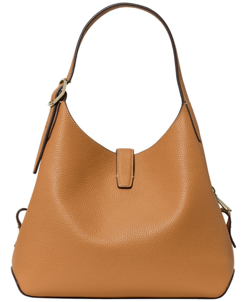 Deco Pebbled Leather Small Crossbody Tote Bag