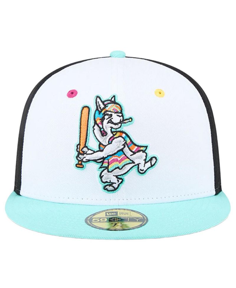 Men's White Hickory Crawdads Copa de la Diversion 59FIFTY Fitted Hat