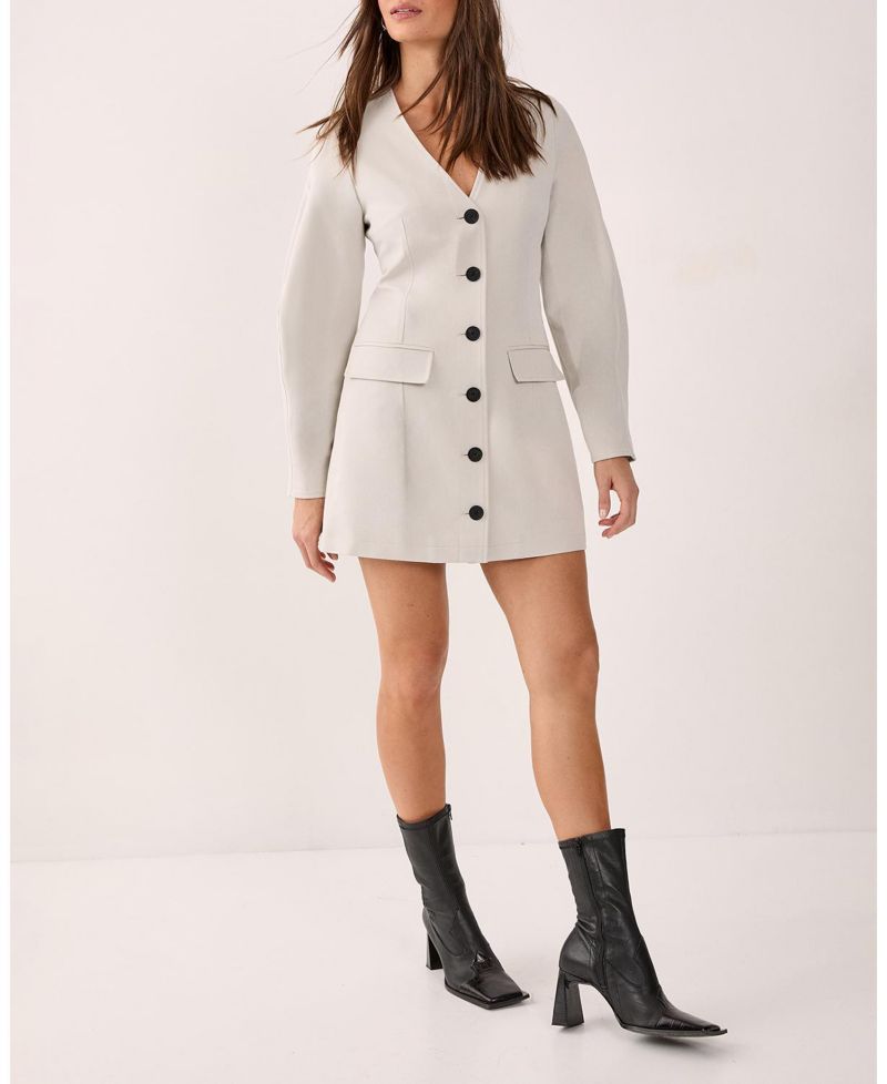 Women's Button Through Mini Blazer Dress
