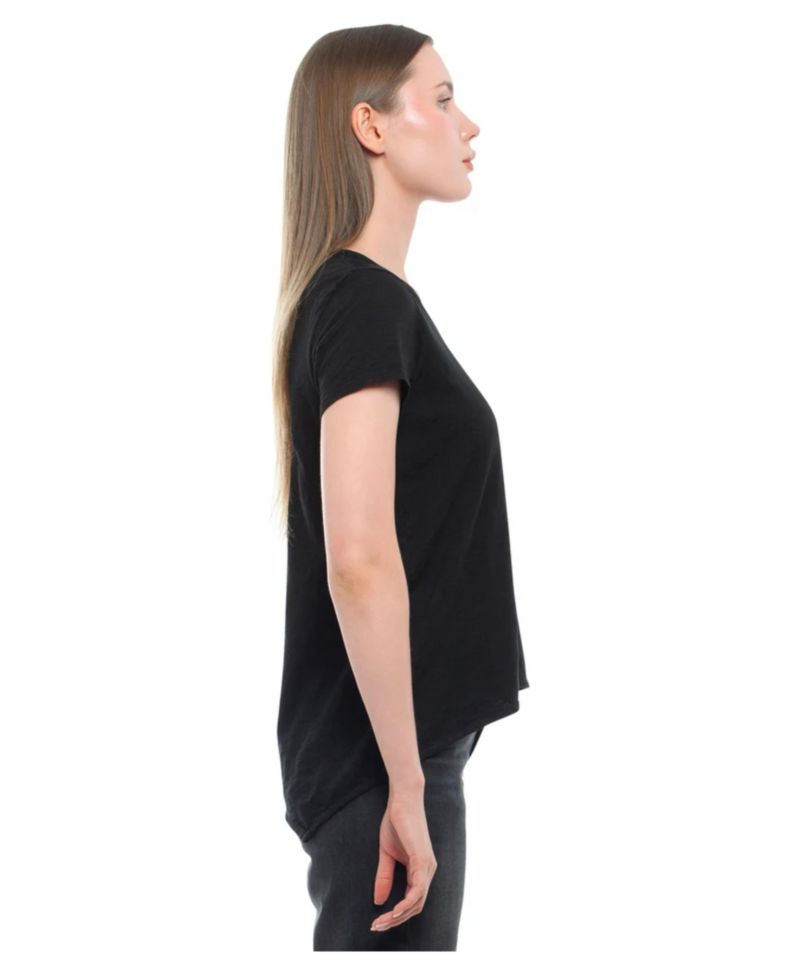 Women's Short Sleeve Shrunken Boyfriend Tee