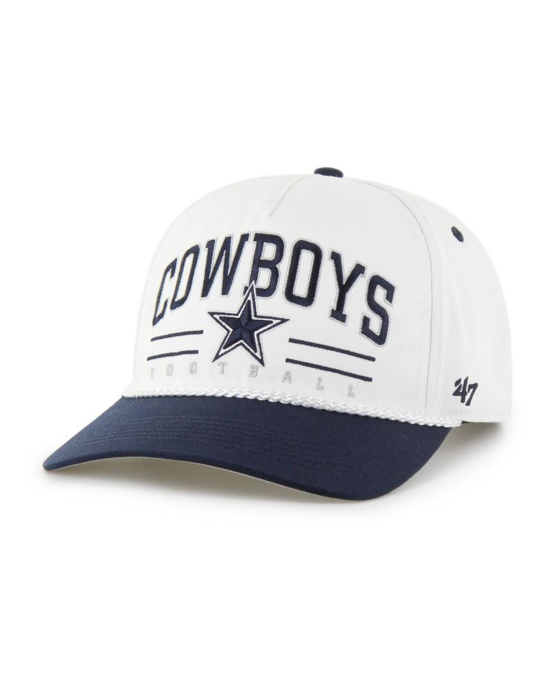 Men's White Dallas Cowboys Roscoe Two-Toned Hitch Adjustable Hat