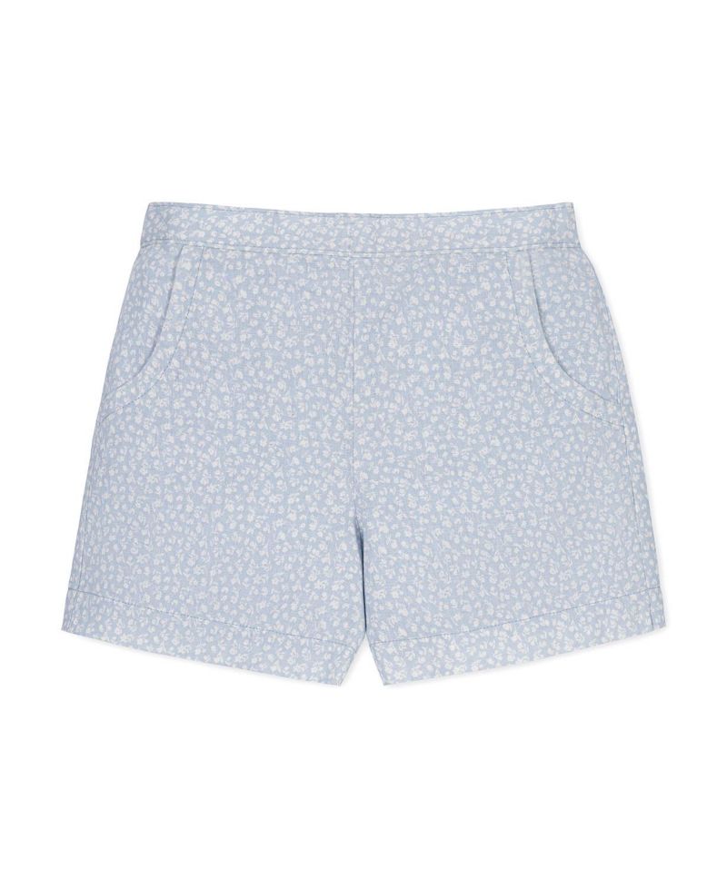 Little Girls Hope and Henry Organic Seersucker Pull-On Short