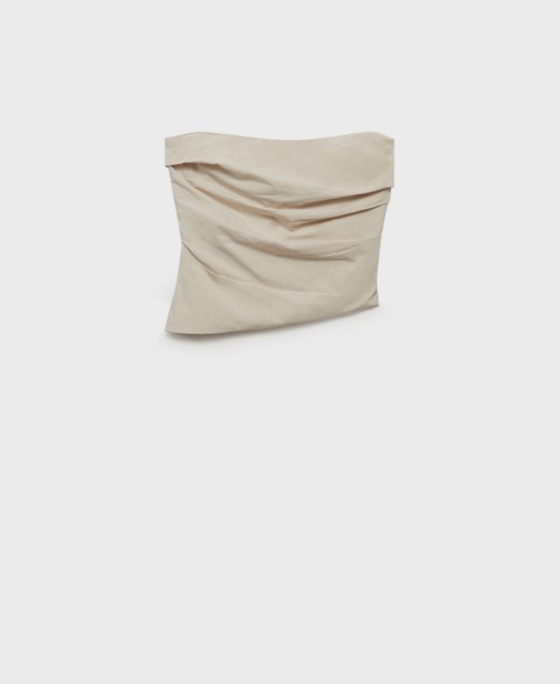 Women's Asymmetrical Strapless Top