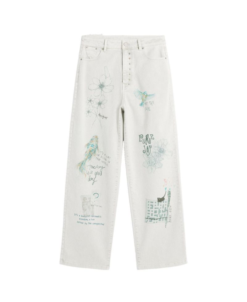 Women's Printed balloon jeans
