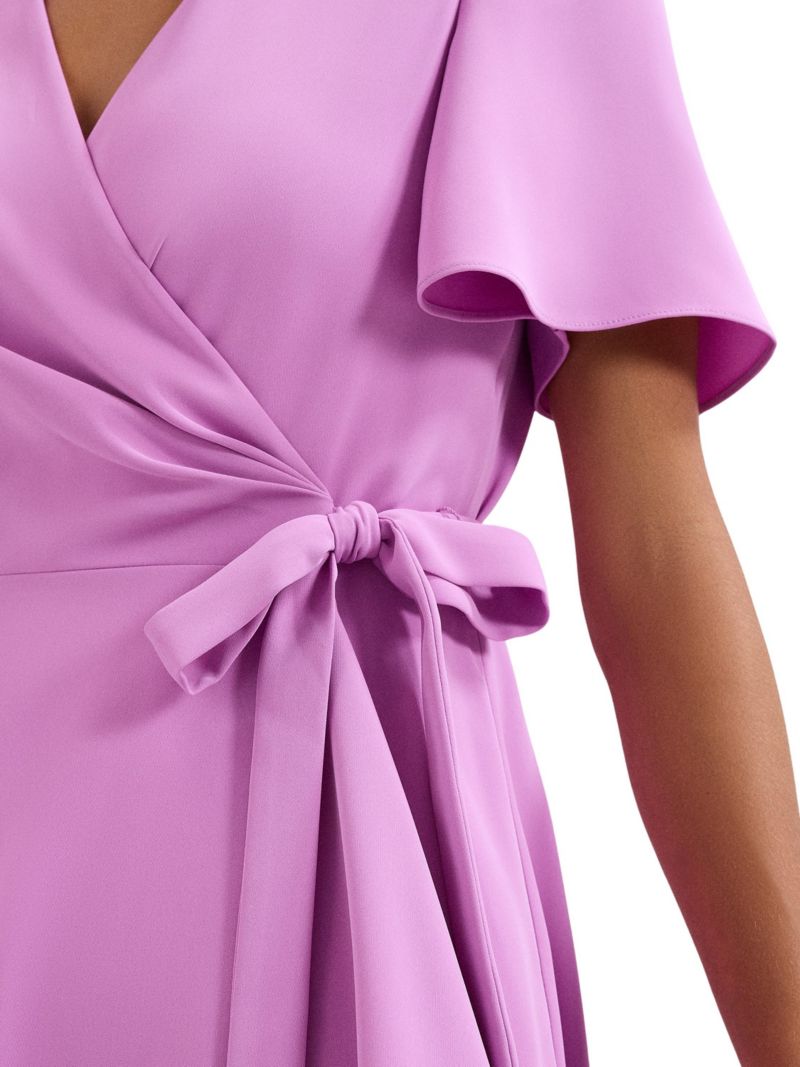 Women's Julissa Short Sleeve Wrap Midi Dress
