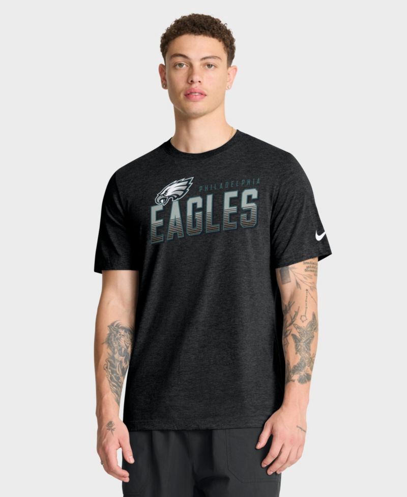 Men's Philadelphia Eagles Believe The Game Tri-Blend Screen-Print T-Shirt
