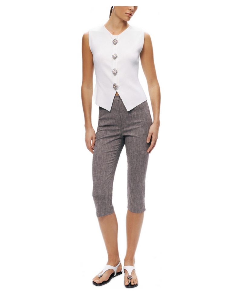 Women's Embellished Sleeveless Knit Top