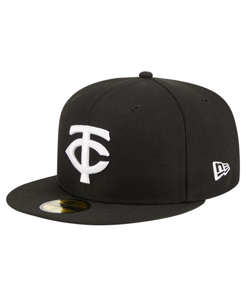 Men's Black Minnesota Twins Logo 59FIFTY Fitted Hat