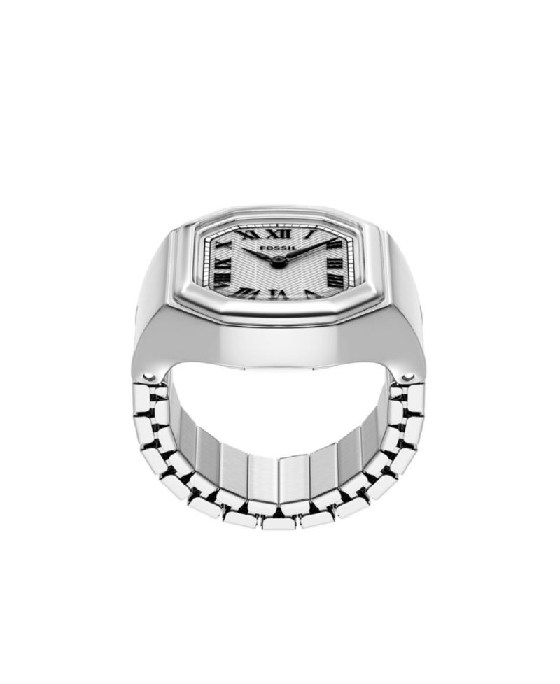 Women's Harlow Watch Ring Two-Hand Stainless Steel Ring Watch 15mm