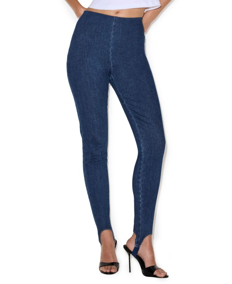 Women's Rockaway High-Waist Skinny Stirrup Denim Leggings