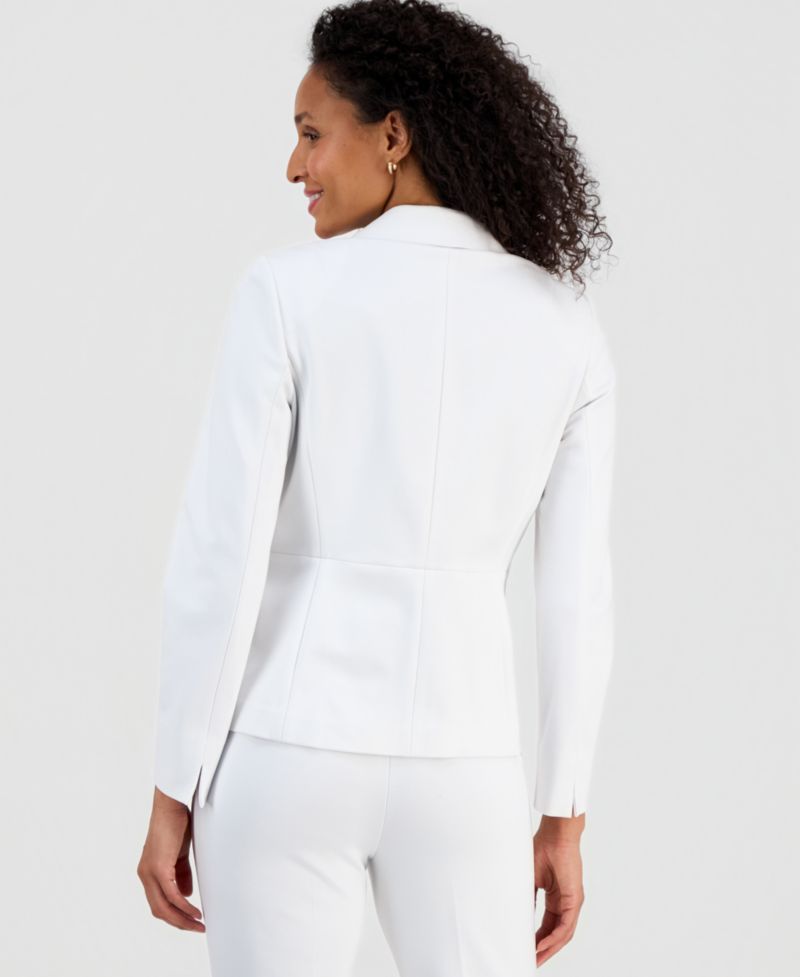 Compression One-Button Long-Sleeve Blazer