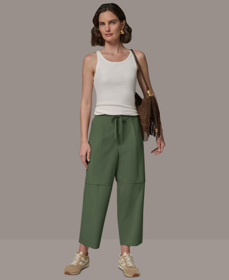 Women's High-Rise Paper Poplin Pants