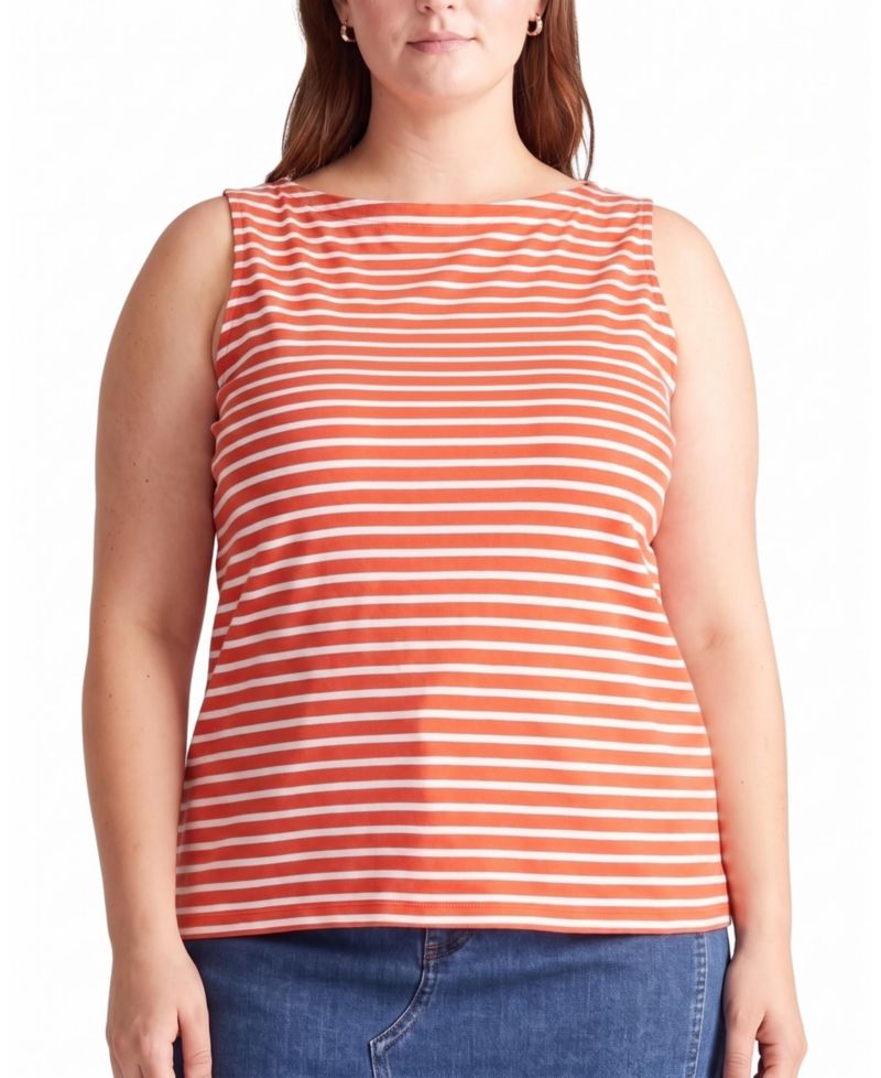 Women's Noyack Breton Stripe Boatneck Tank