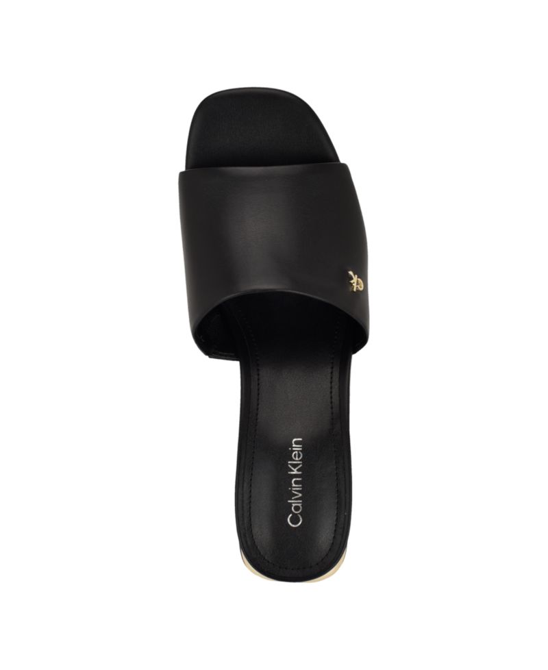 Rowena Block Heel Slip-On Dress Sandals