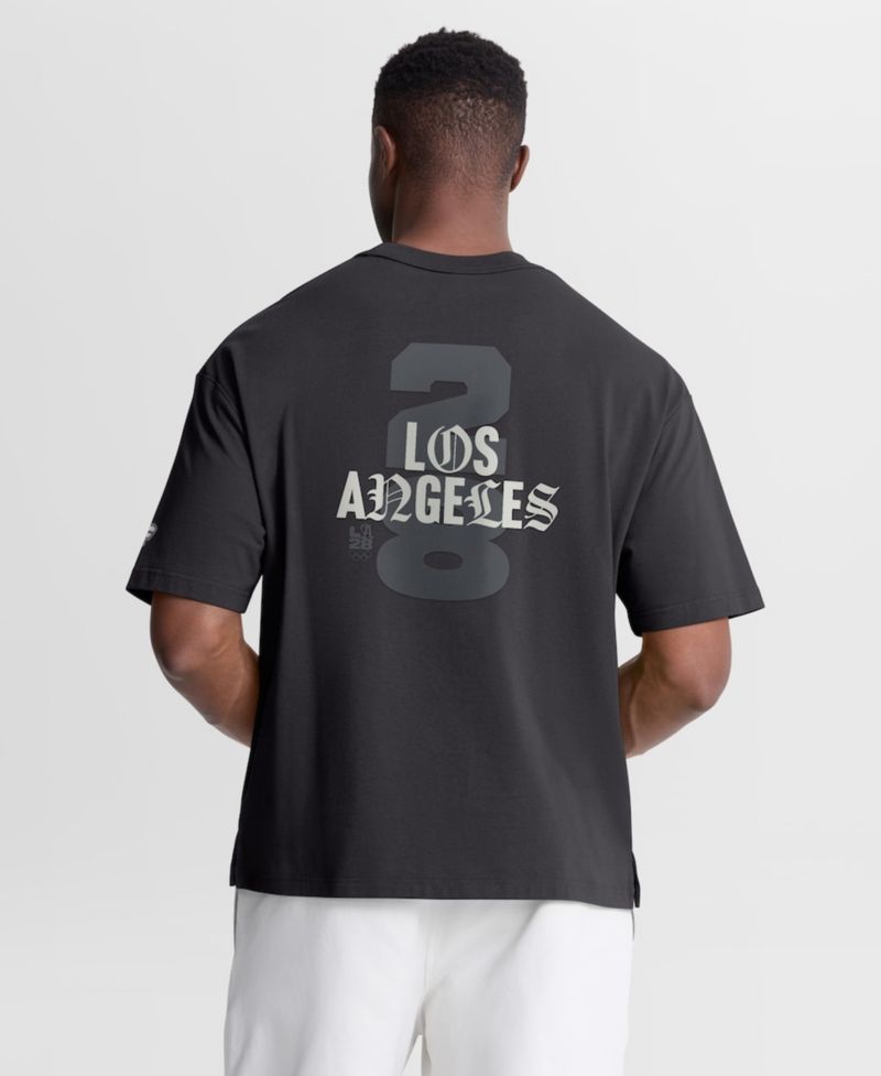 Men's Gray LA28 Summer Olympics Type Play T-Shirt