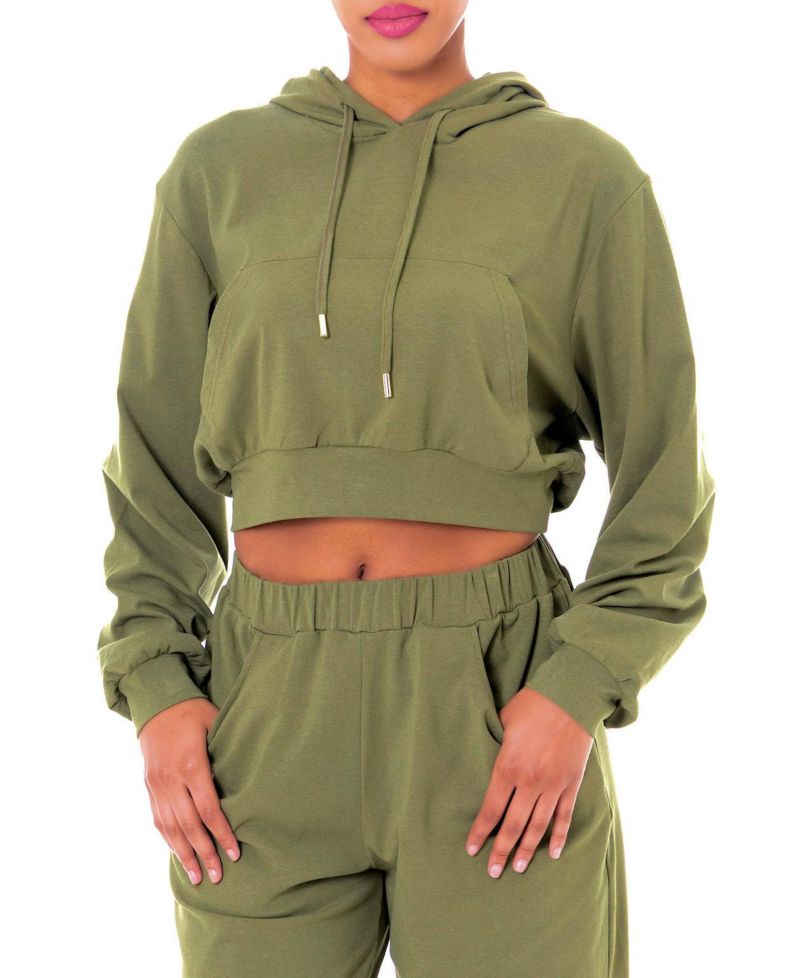 Women's TONI OVERSIZED CROP HOODIE