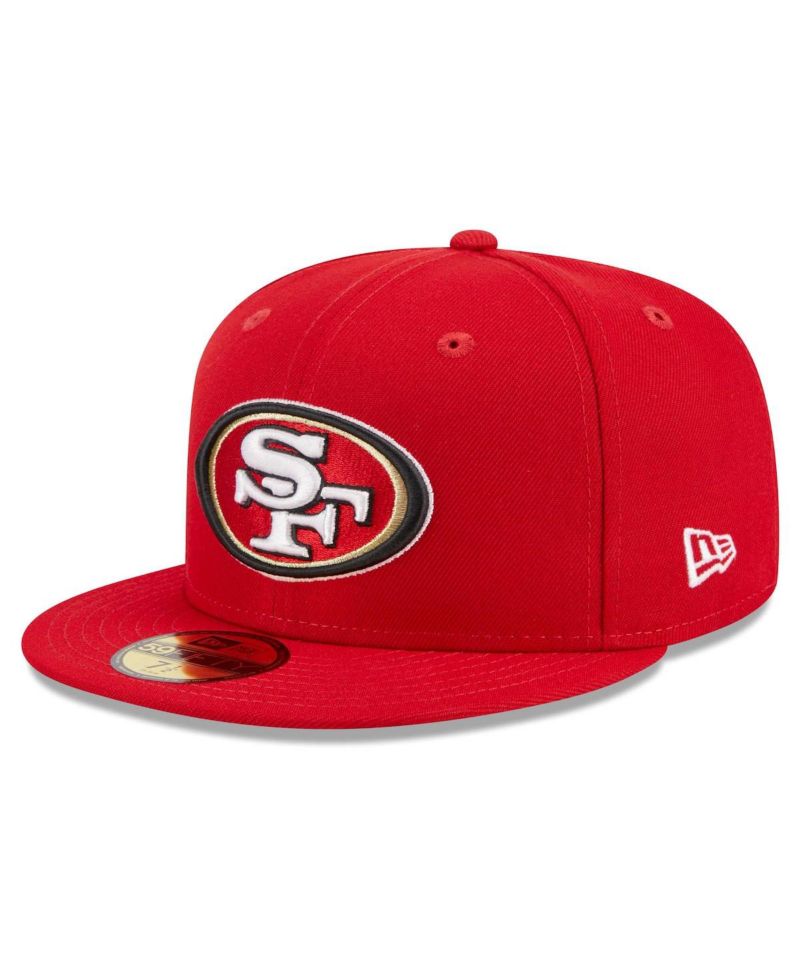 Men's Scarlet San Francisco 49ers Main Patch 59FIFTY Fitted Hat