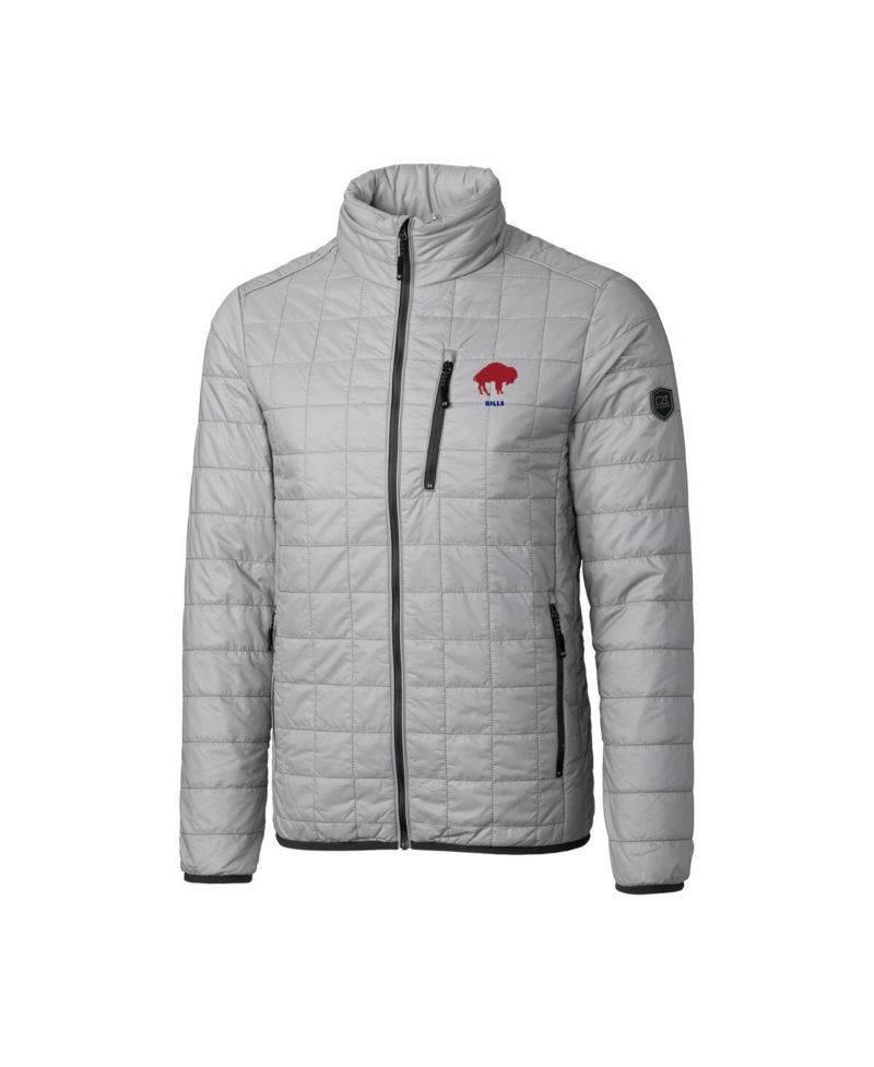 Men's Gray Buffalo Bills Big & Tall Rainier PrimaLoft Eco Insulated Full-Zip Puffer Jacket