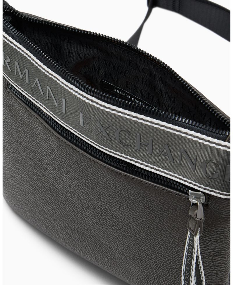 Men's Taping Flat Crossbody Bag