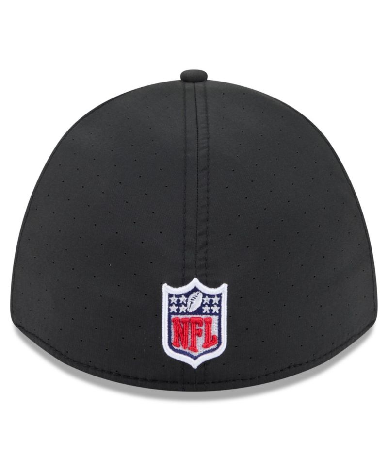 Men's Black Pittsburgh Steelers 2026 NFL Cruical Catch 39THIRTY M-Crown Stretch Hat