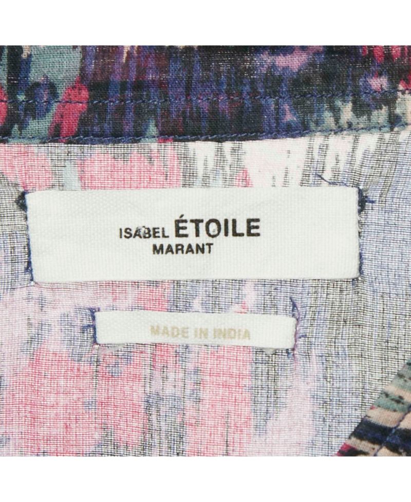Women's Etoile Pink/blue Abstract Print Maze Dress