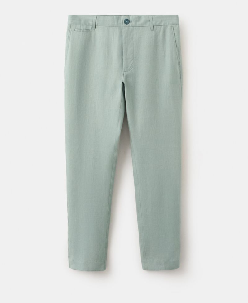 Men's Slim-Fit Linen Pants