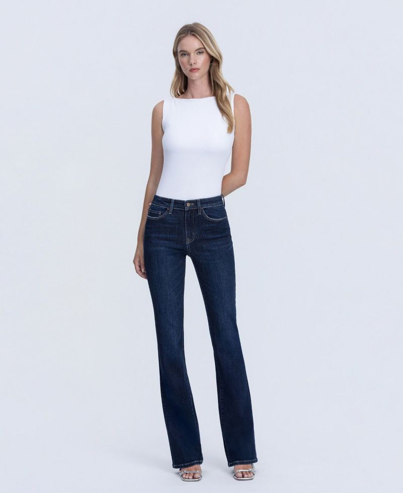 Women's High Rise Full Length Bootcut Jeans