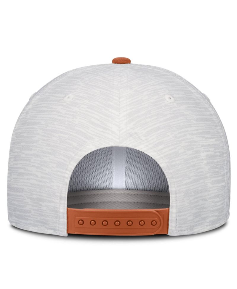 Men's and Women's White/Texas Orange Texas Longhorns Primetime Rise Adjustable Hat