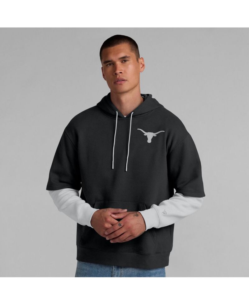 Men's Black Texas Longhorns Sleek Pullover Hoodie